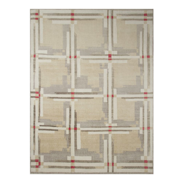 Picture of PLAID RUG, BE/IV/RD 8X10