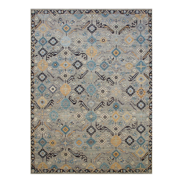 Picture of MISHAN RUG, GR/BL/BK 8X10