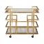 Picture of IRELAND BAR CART - GOLD