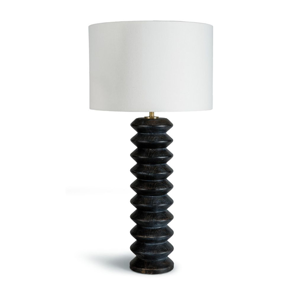 Picture of ACCORDION TABLE LAMP, EBONY