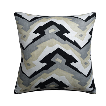 Picture of DECO MOUNTAIN PILLOW, BLK/GRY