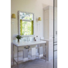 Picture of CLYDE MIRROR, SMALL WHITE