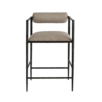 Picture of BARBANA COUNTER STOOL, PEWTER