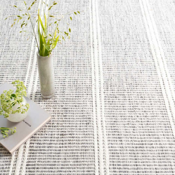 MALTA GREY WOVEN WOOL RUG
