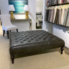 Picture of BOURNE LEATHER OTTOMAN