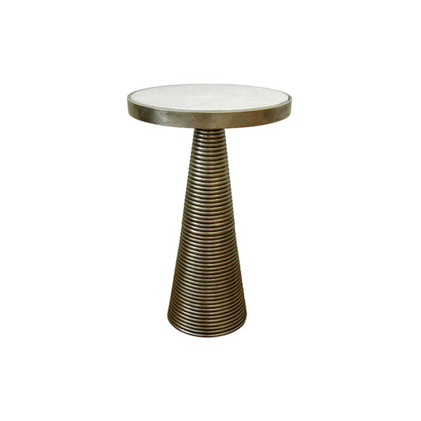 Picture of TARA SIDE TABLE, ANT. BRASS