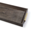 Picture of RECTANGLE SHAGREEN TRAY, BROWN