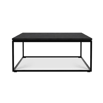 Picture of OAK THIN BLACK COFFEE TABLE