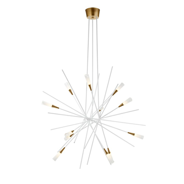 Picture of STELLAR LG CHANDELIER, GILD