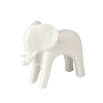 Picture of ELEPHANT, MATTE WHITE