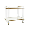 Picture of PIERCE BAR CART, ACRY/BRASS