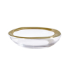 Picture of ORGANIC FORMED BOWL, GOLD RIM