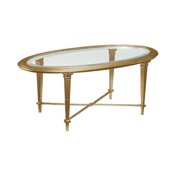 Picture of BRISTOL OVAL COFFEE TABLE, GOLD