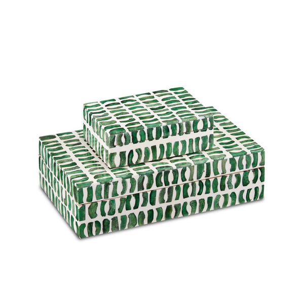 Picture of EMERALD BOX, SET OF 2