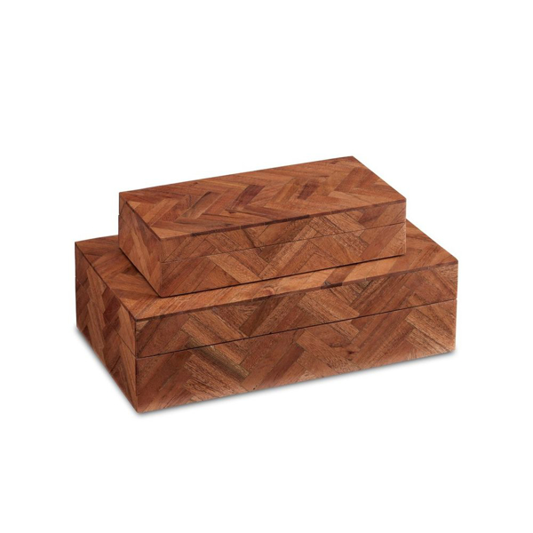 Picture of ALFEO WOOD BOX, SET OF 2