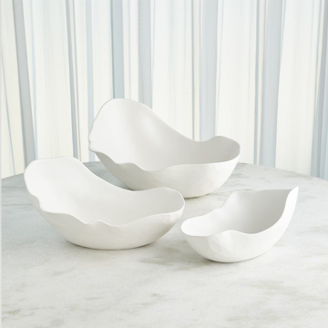 Picture of HORN BOWL MATTE WHITE, MED