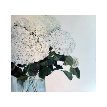 Picture of HYDRANGEA IN WHITE, 60 X 54