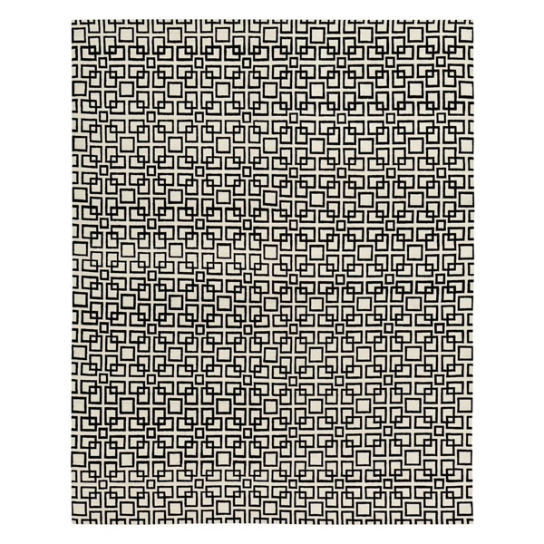 Picture of DESCHANEL RUG, 8X10 BK/WH