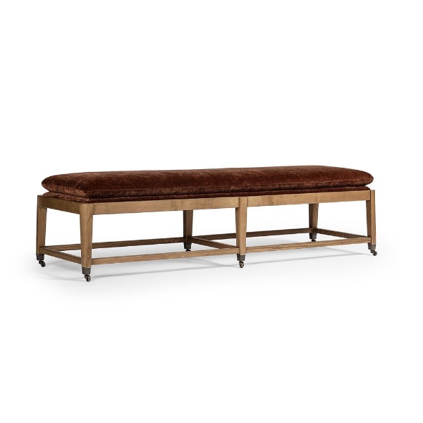Picture of ELEANOR ACCENT BENCH, SIENNA