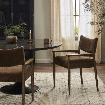 Picture of JAYLA DINING ARMCHAIR, MUSHRM
