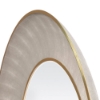 Picture of ARMOND MIRROR, SAND/BRASS