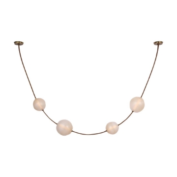 Picture of DUNE BELTED LIGHT, BONE/BRASS