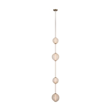 Picture of DUNE BELTED LIGHT, BONE/BRASS