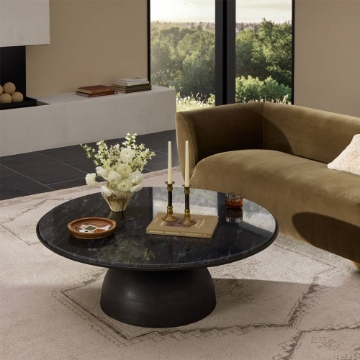 Picture of CORBETT MARBLE COFFEE TABLE